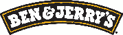Ben and Jerry's Logo in black and yellow.