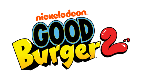 Nickelodeon Good Burger 2 logo in orange, red, yellow, black and blue.